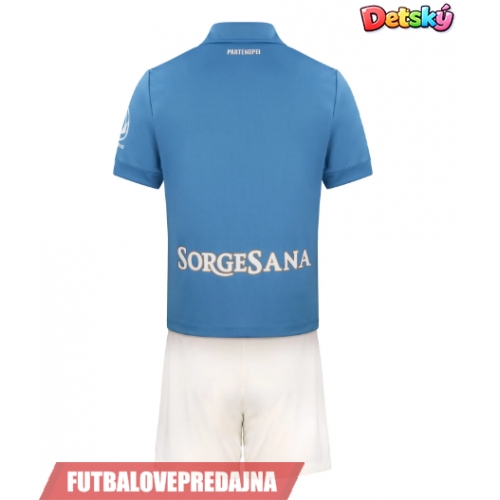 Lacne Dětský Futbalové dres SSC Napoli 2026-27 Krátky Rukáv - Domáci (+ trenírky)